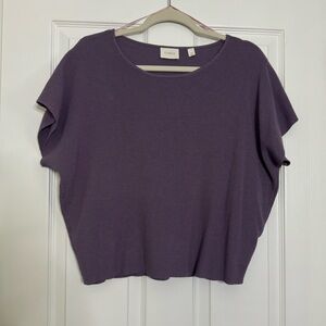 Purple knitted top